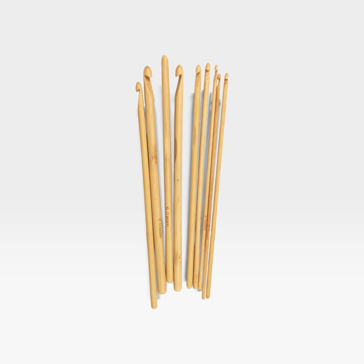 Birch Bamboo Crochet Hooks With Round Handle