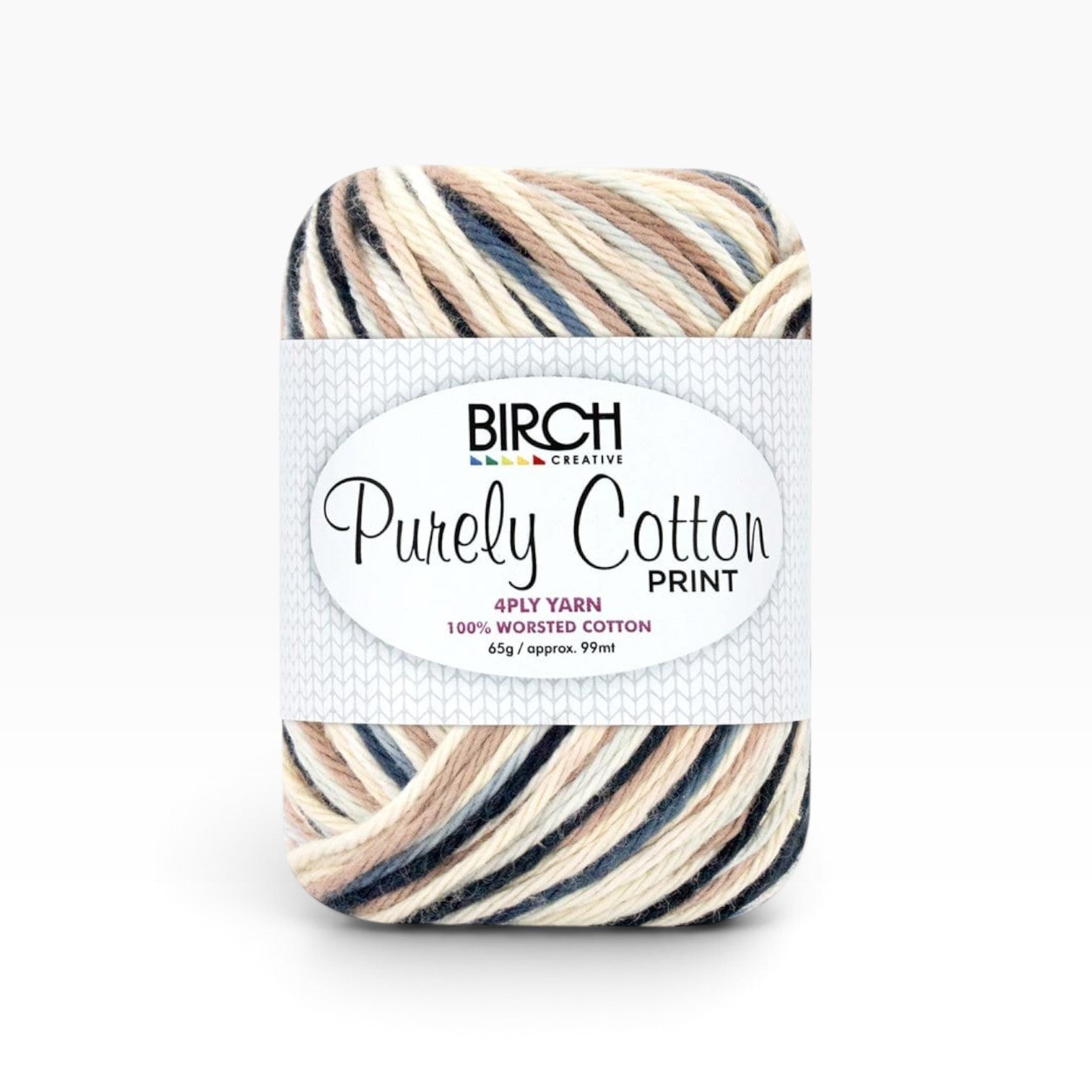 Purely Cotton 4 ply Print — Stone Shadow 007