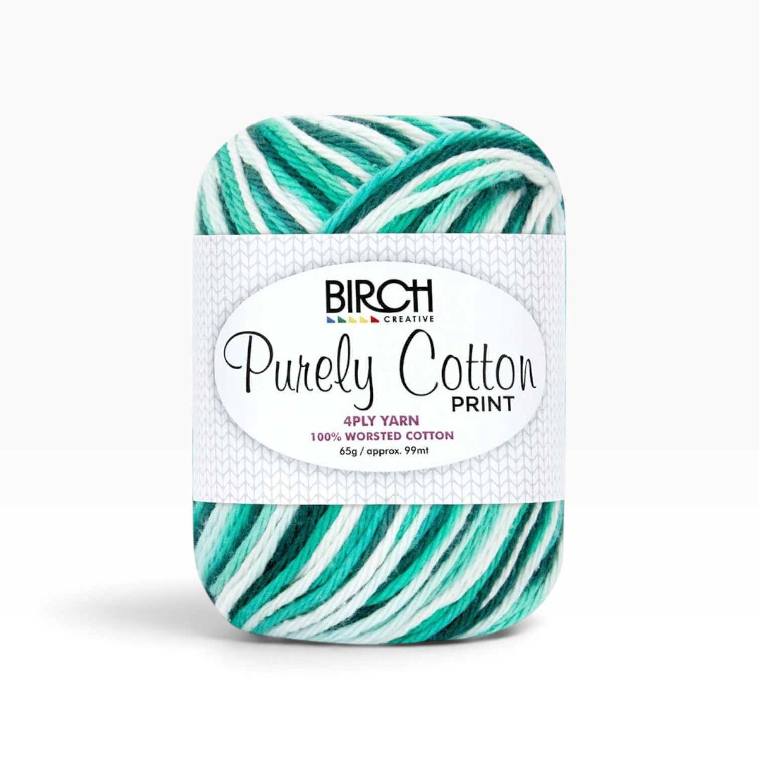 Purely Cotton 4 ply Print — Teal Lagoon 008