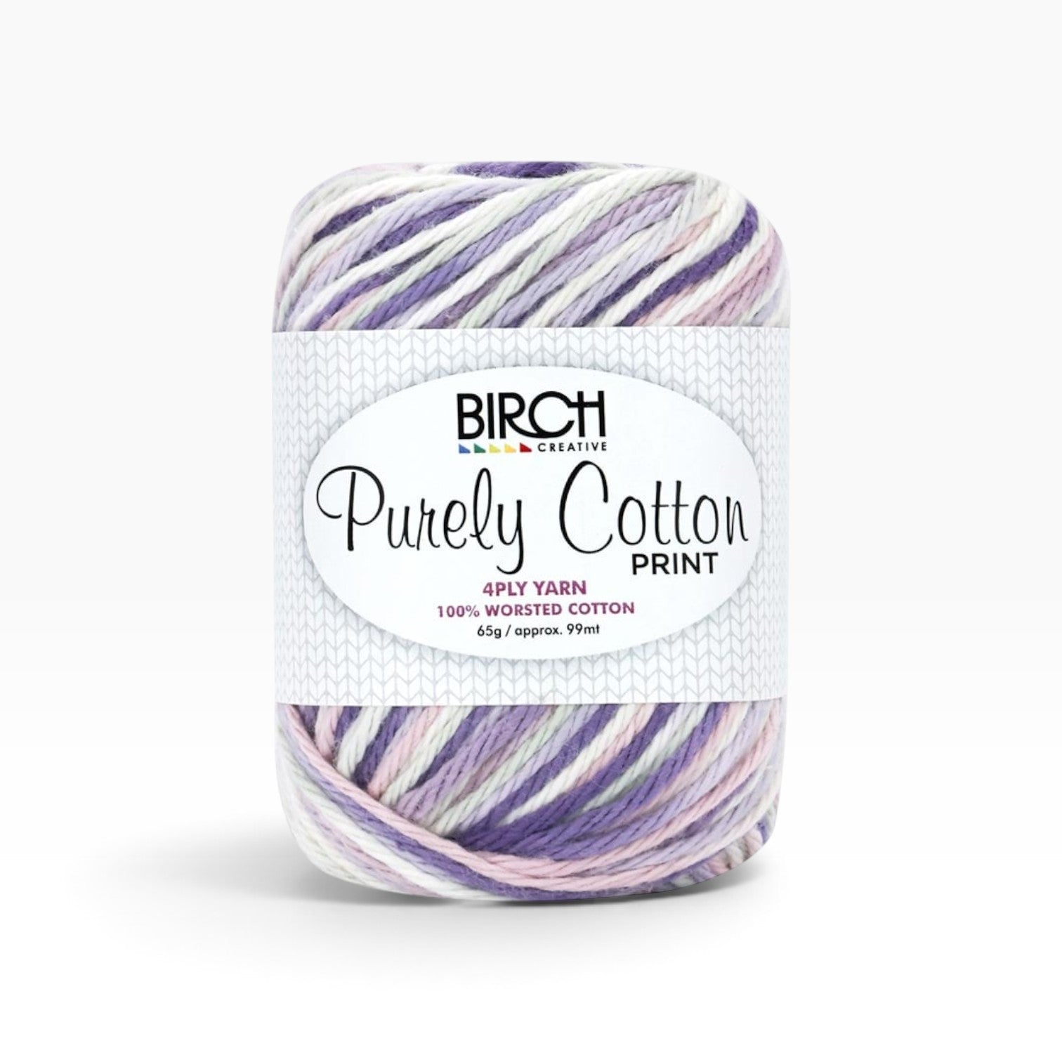 Purely Cotton 4 ply Print — Violet Shadows 009