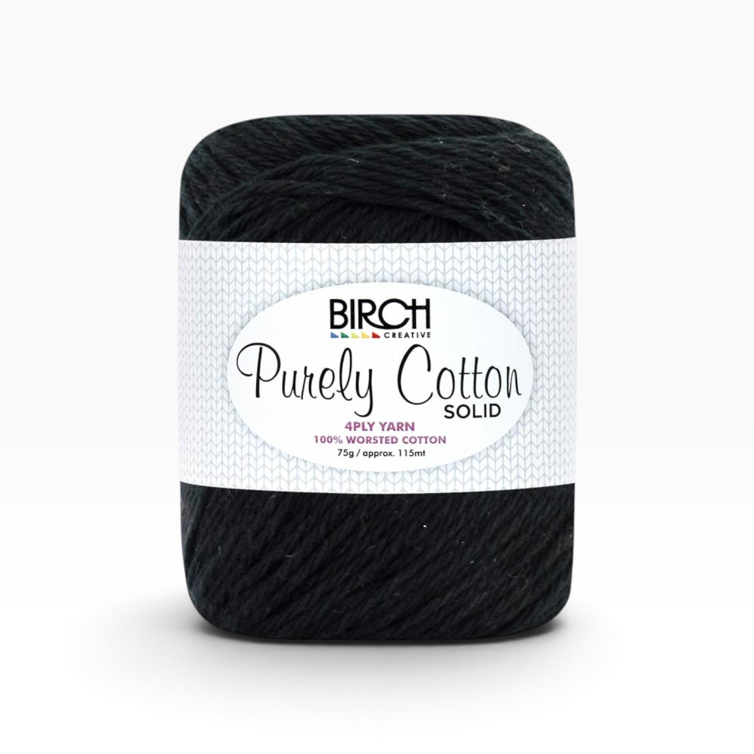 Purely Cotton 10 ply Solid — Black 024