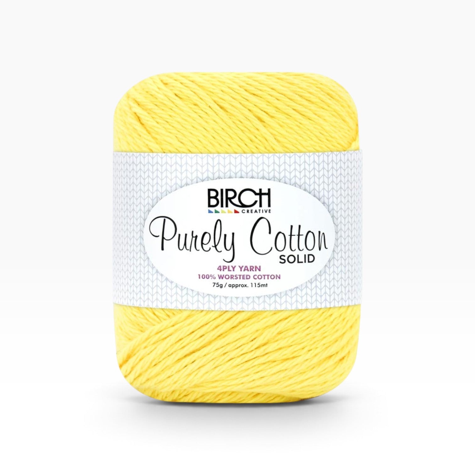 Purely Cotton 10 ply Solid — Lemon 004