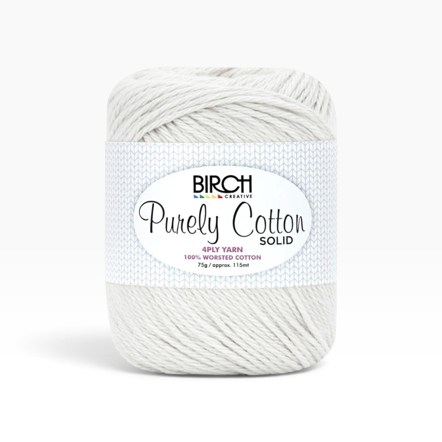 Purely Cotton 10 ply Solid — White 001