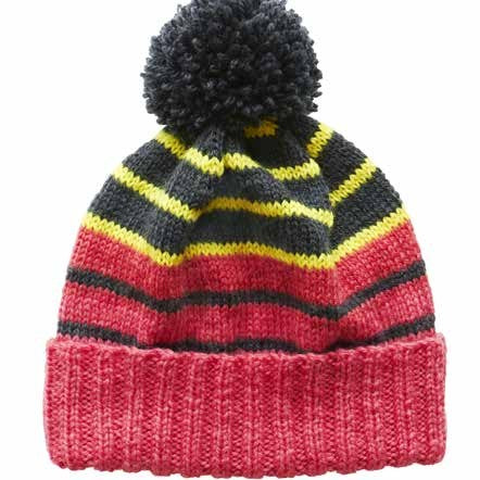 Fold Back Brim Beanie Knitting Pattern in Cleckheaton Country 8 Ply
