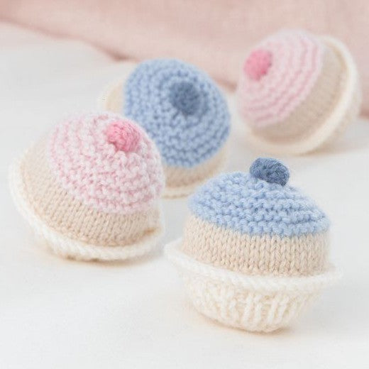 Knitted Cupcakes Pattern in Cleckheaton Country 8 Ply