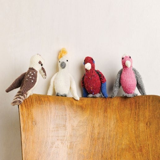 Pocket Pal Aussie Birds Knitting Pattern in Cleckheaton Country 8 Ply