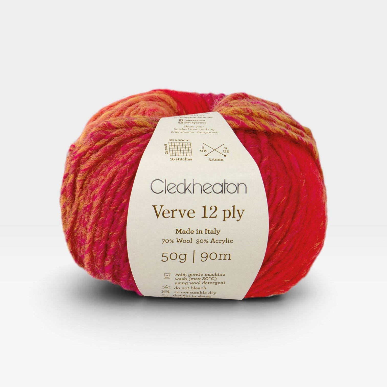 Cleckheaton Verve 12 ply - Blaze
