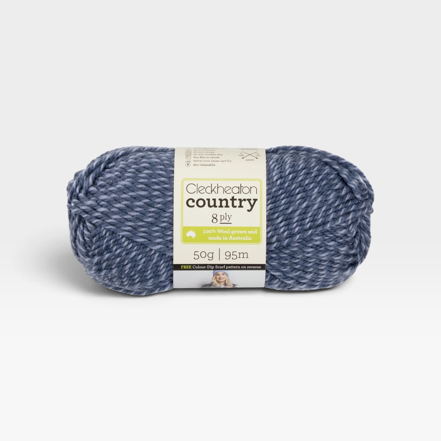 Cleckheaton Country 8 ply - Denim Marle