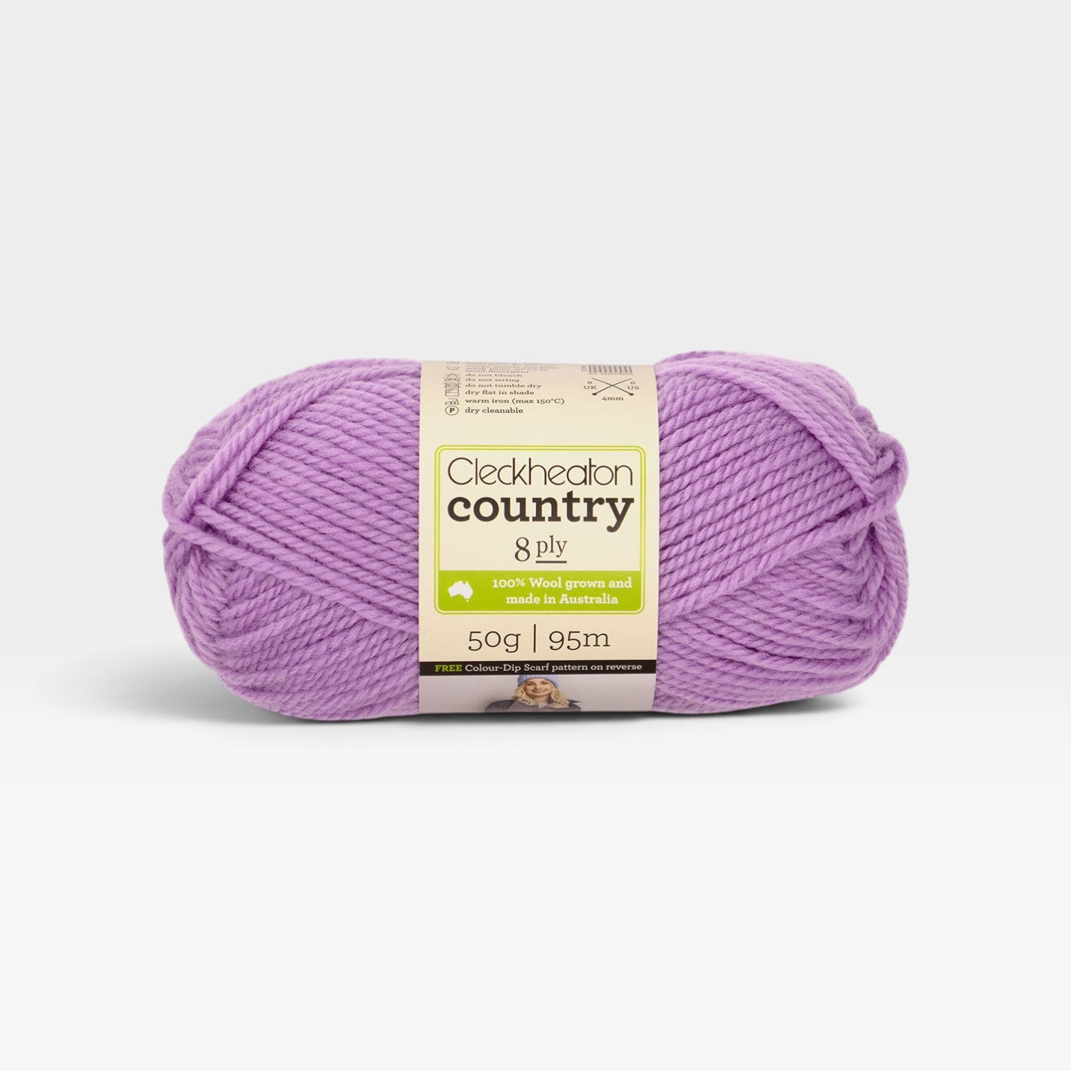 Cleckheaton Country 8 ply yarn band in Lotus