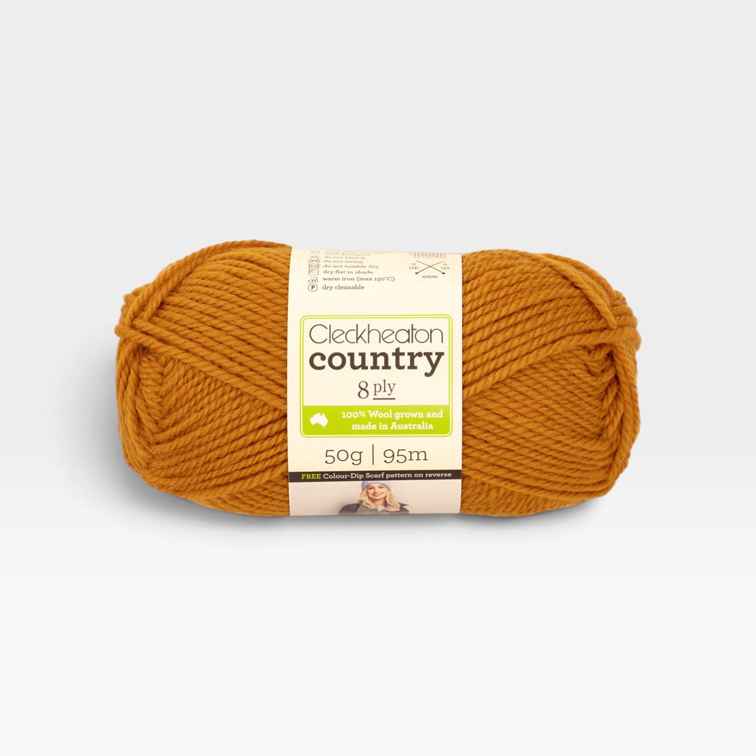 Cleckheaton Country 8 ply - Orange Peel