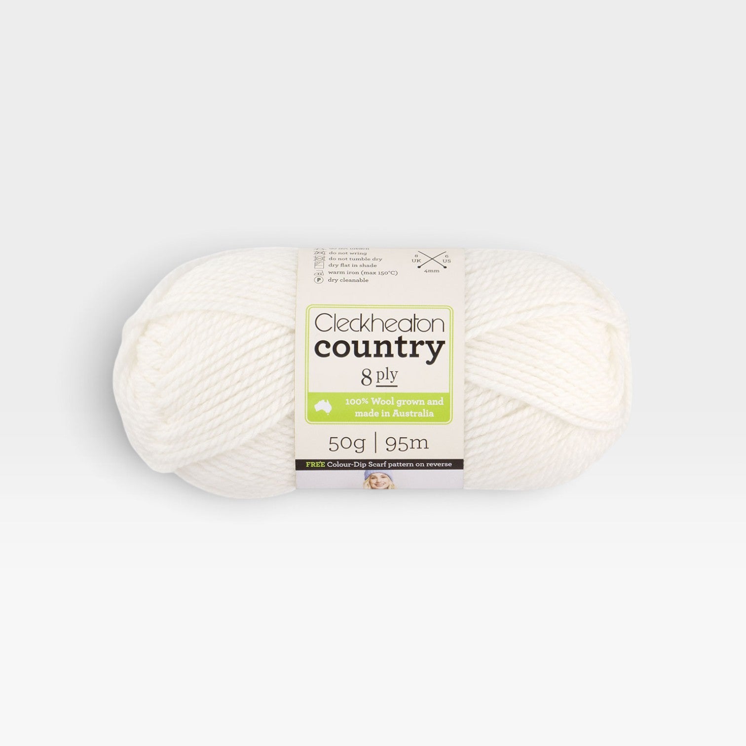 Cleckheaton Country 8 ply - White