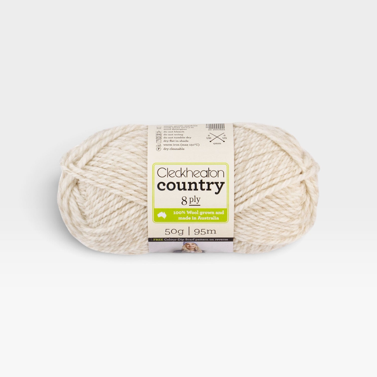 Cleckheaton Country 8 ply - Beige Marle