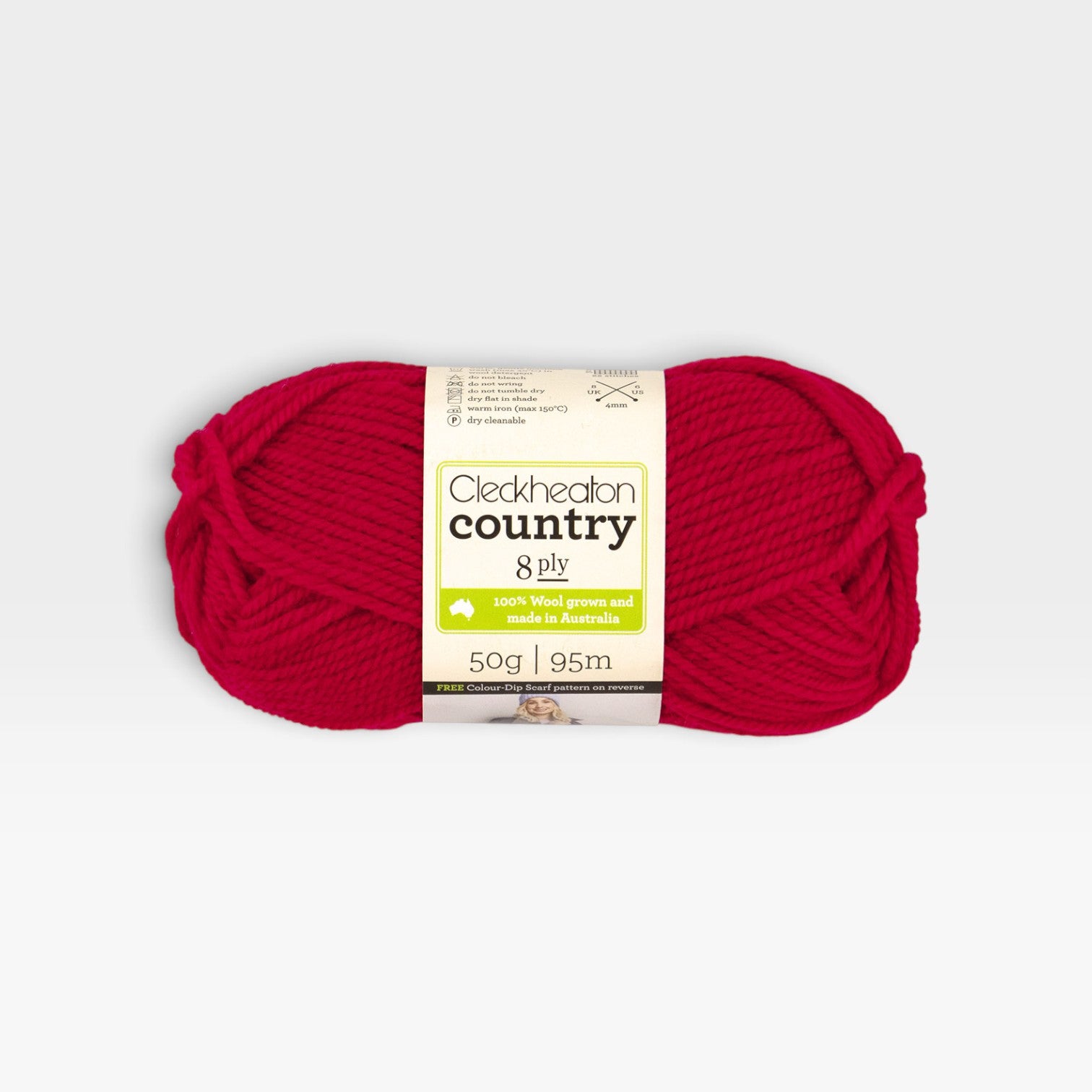 Cleckheaton Country 8 ply - Deep Red