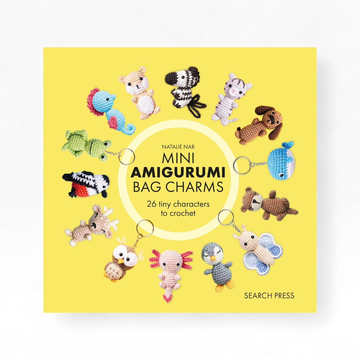 Mini Amigurumi Bag Charms by Natalie Nar