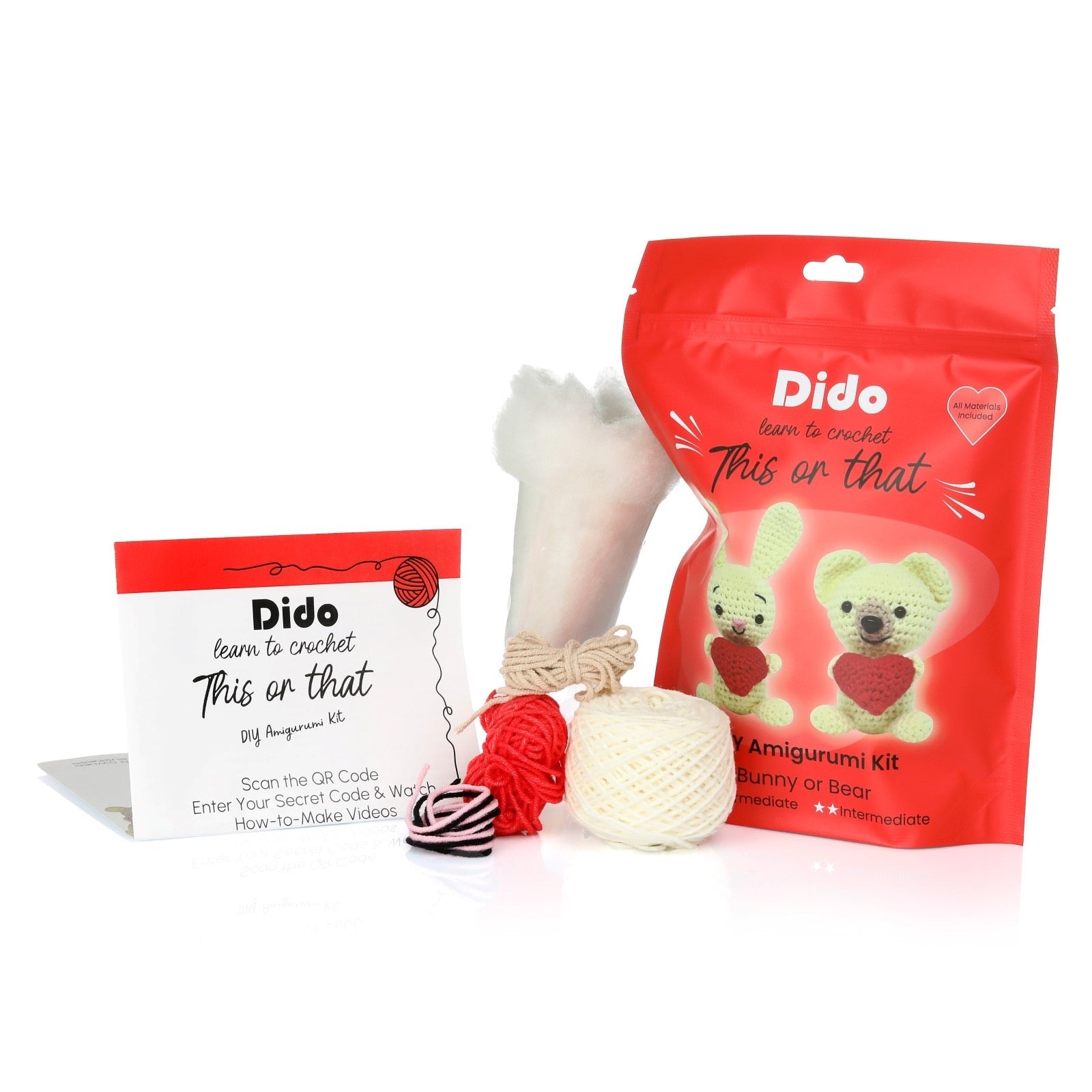 Dido CraftWorks Bunny or Bear Crochet Kit