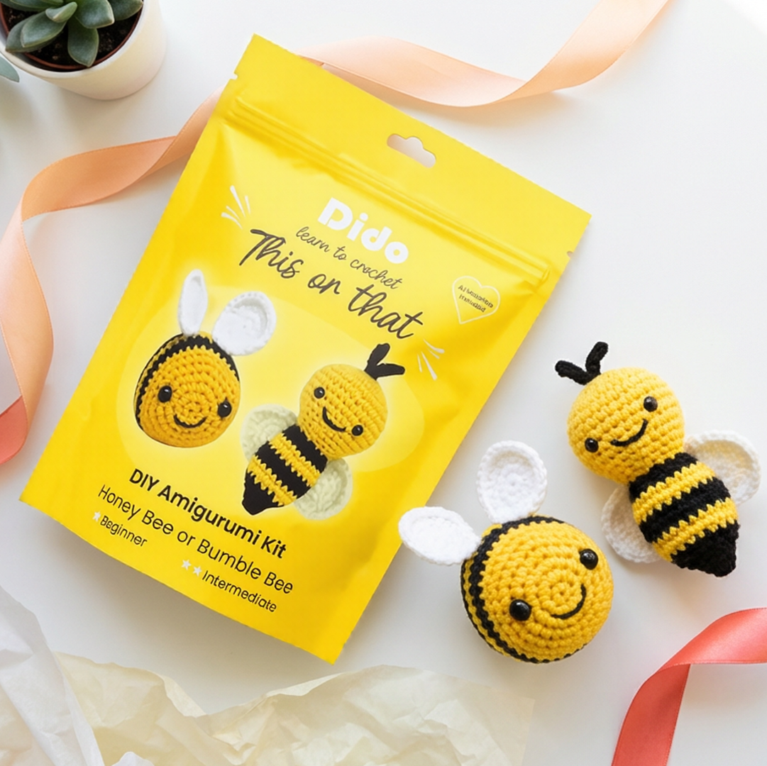 Dido CraftWorks Honey Bee or Bumble Bee Crochet Kit