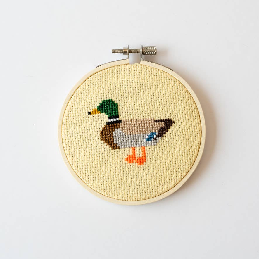 Duck Cross Stitch Kit, detail
