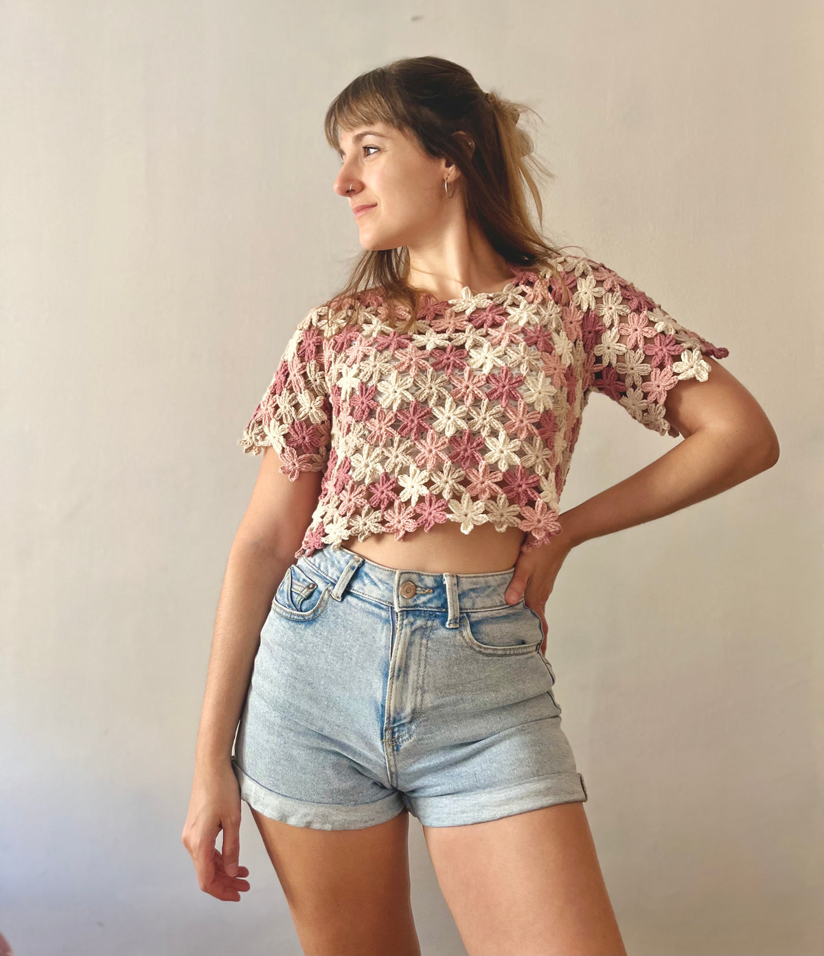 Lola Crochets Flora Tee Crochet Pattern (Digital PDF)