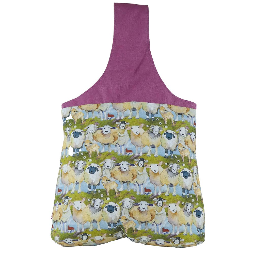 Emma Ball Felted Sheep Large Wrist Bag, back