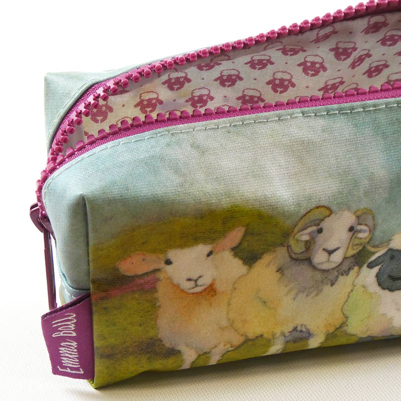 Emma Ball Felted Sheep Pencil Case, lining