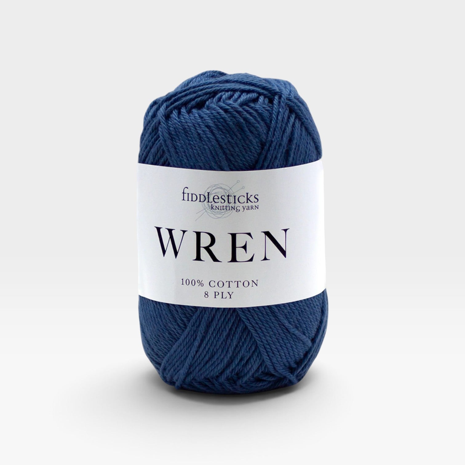 Fiddlesticks Wren Cotton 8 ply Petrol W042
