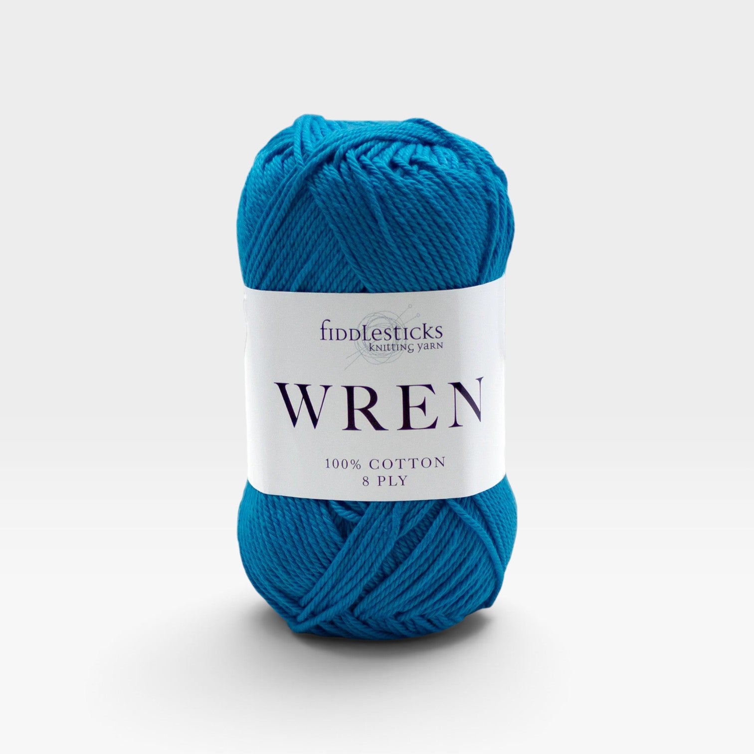 Fiddlesticks Wren Cotton 8 ply Turquoise W045