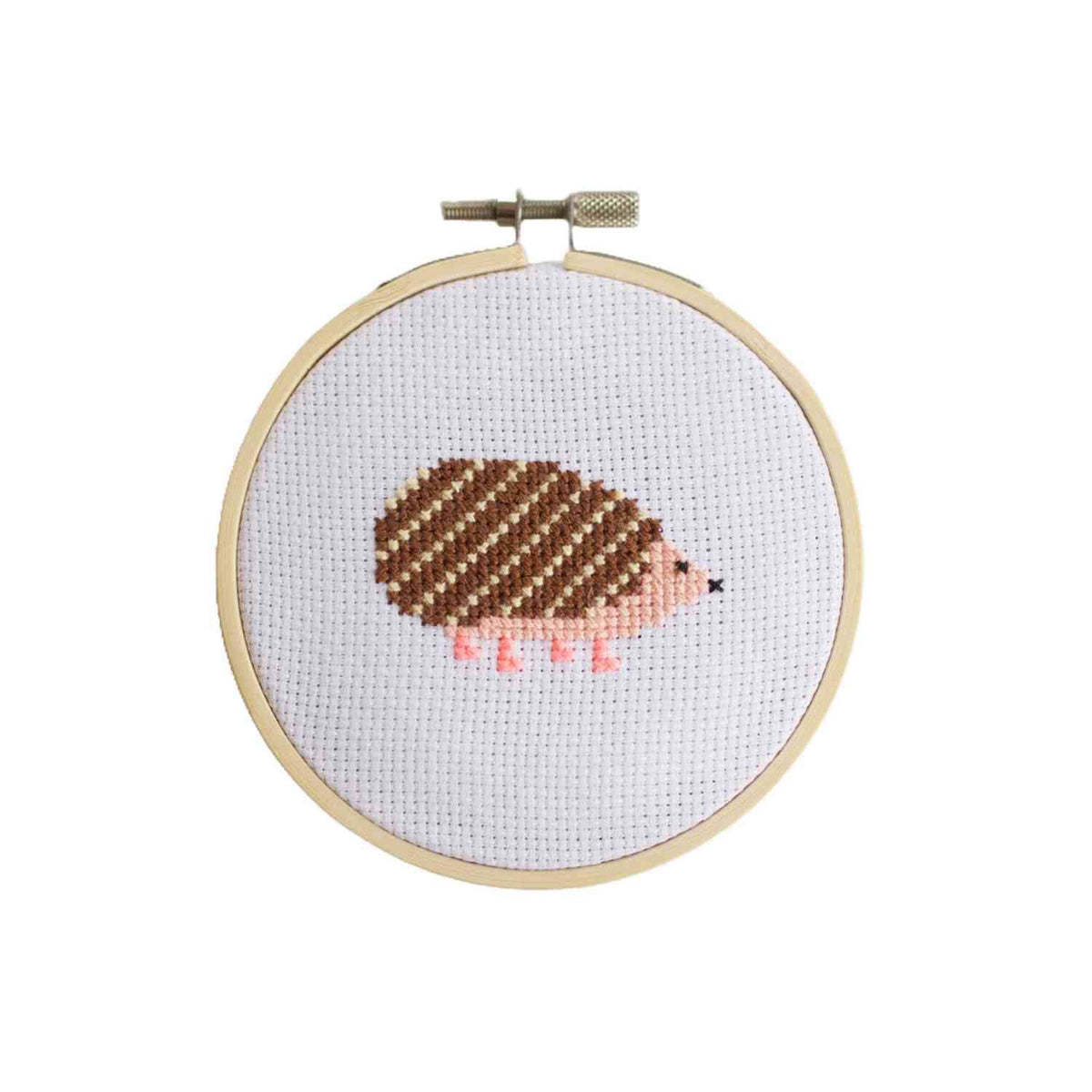 Hedgehog Cross Stitch Kit, detail