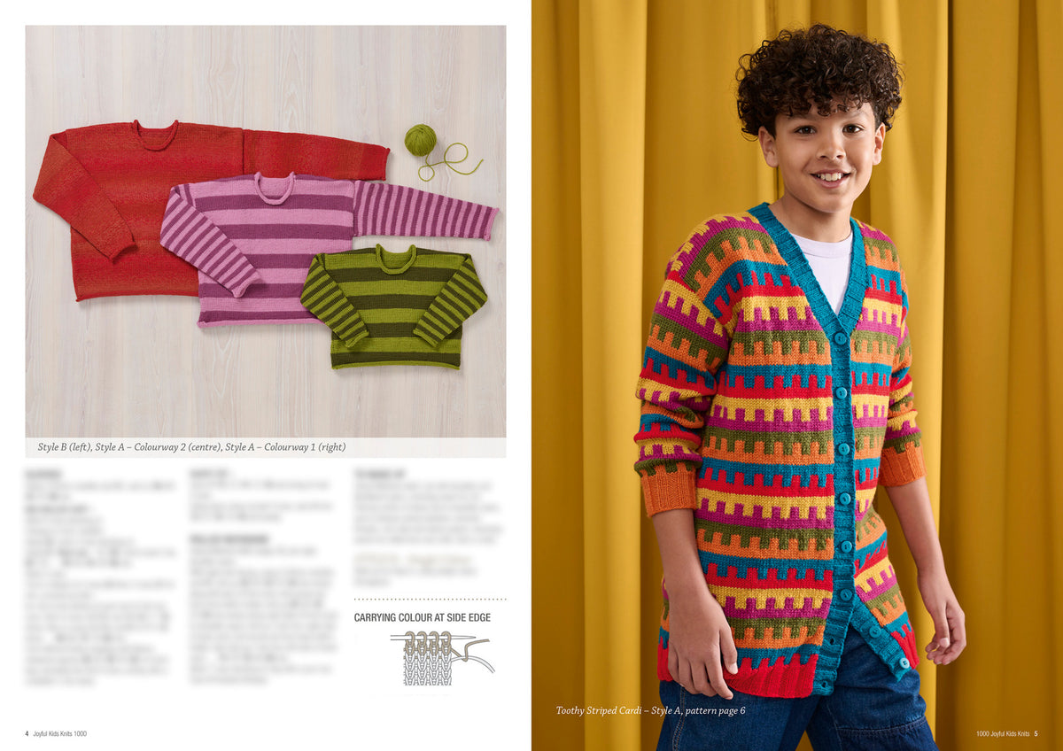 Joyful Kids Knits, inside pages