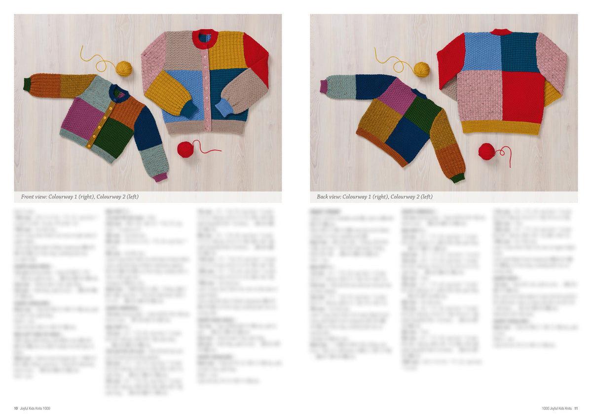 Joyful Kids Knits, inside pages