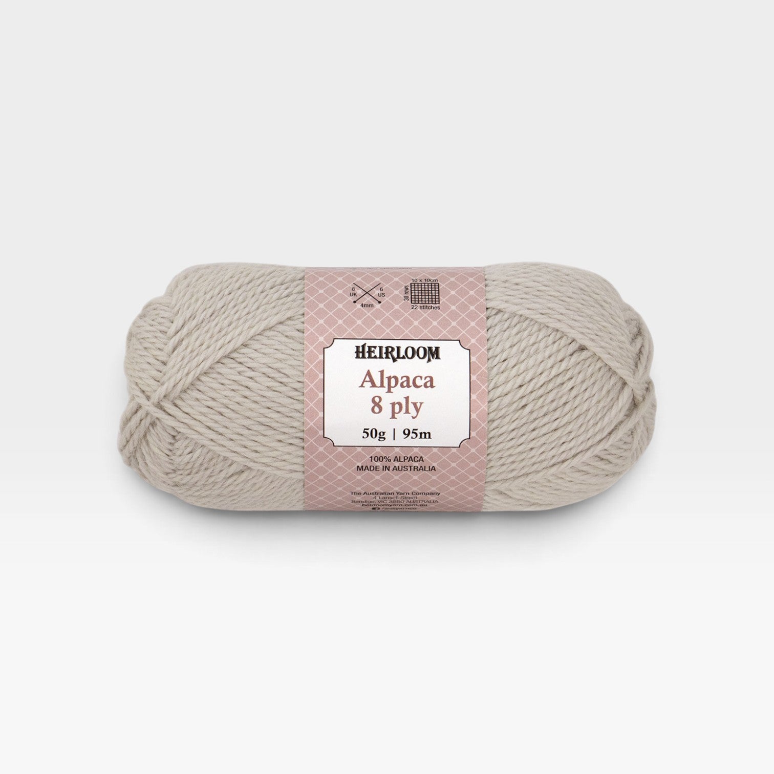 Heirloom Alpaca 8 ply - Feather Light