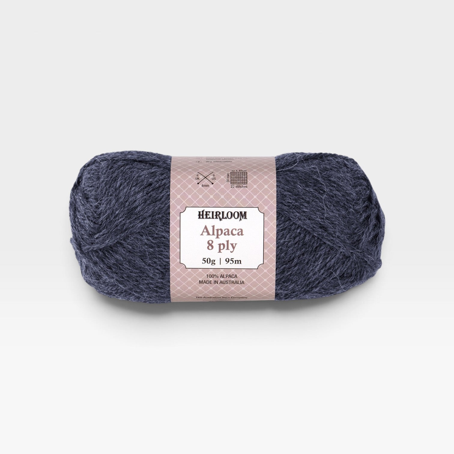 Heirloom Alpaca 8 ply - Storm Grey