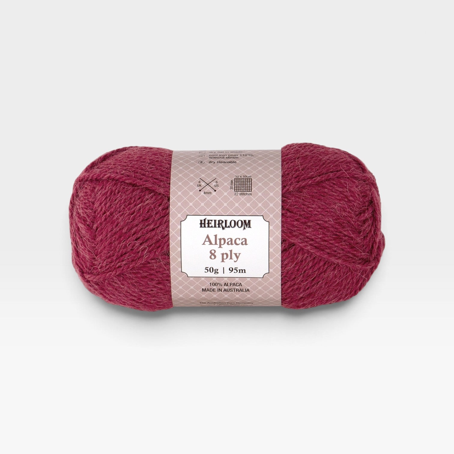 Heirloom Alpaca 8 ply - Blood Moon