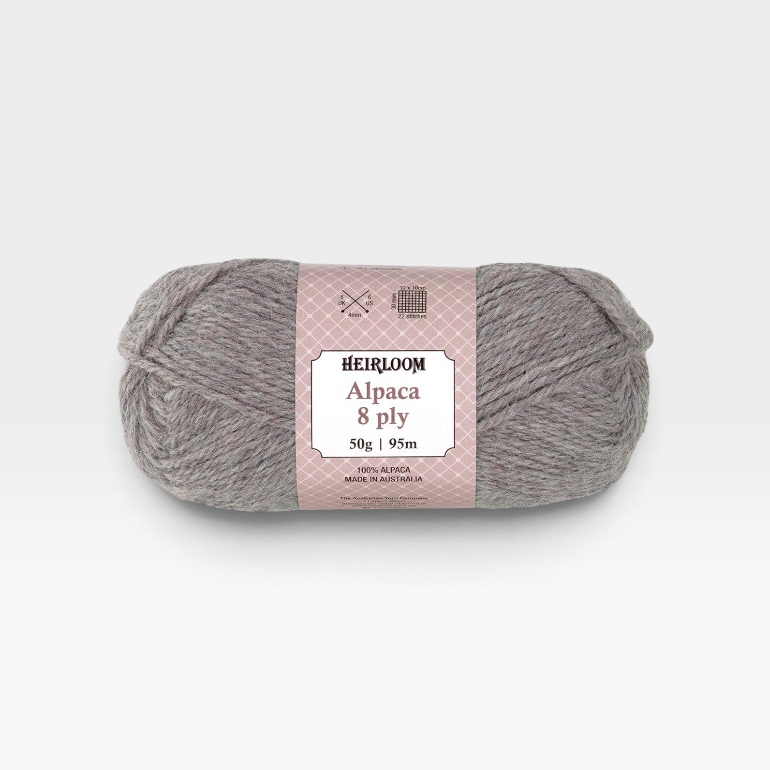 Heirloom Alpaca 8 ply - Sea Fog