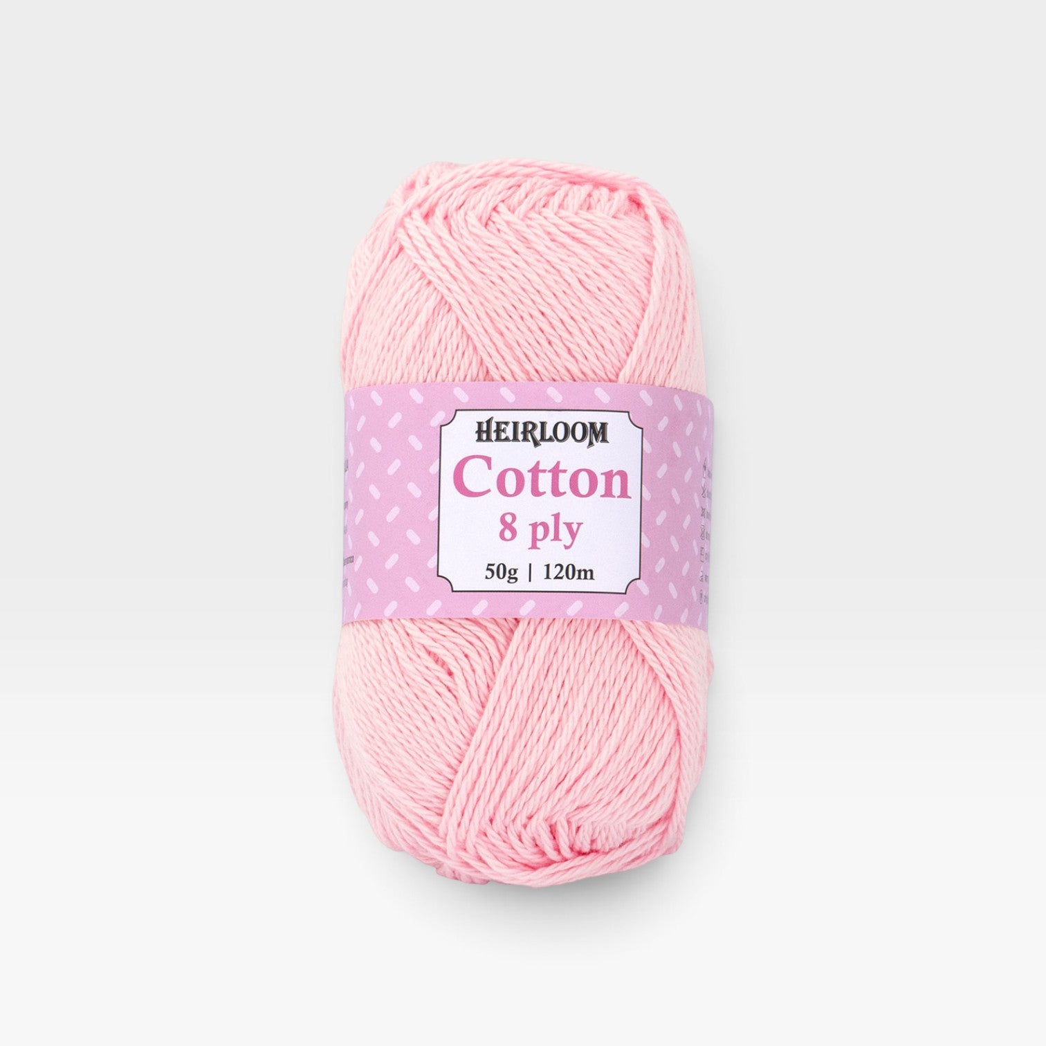 Heirloom Cotton 8 ply - Pink Rose