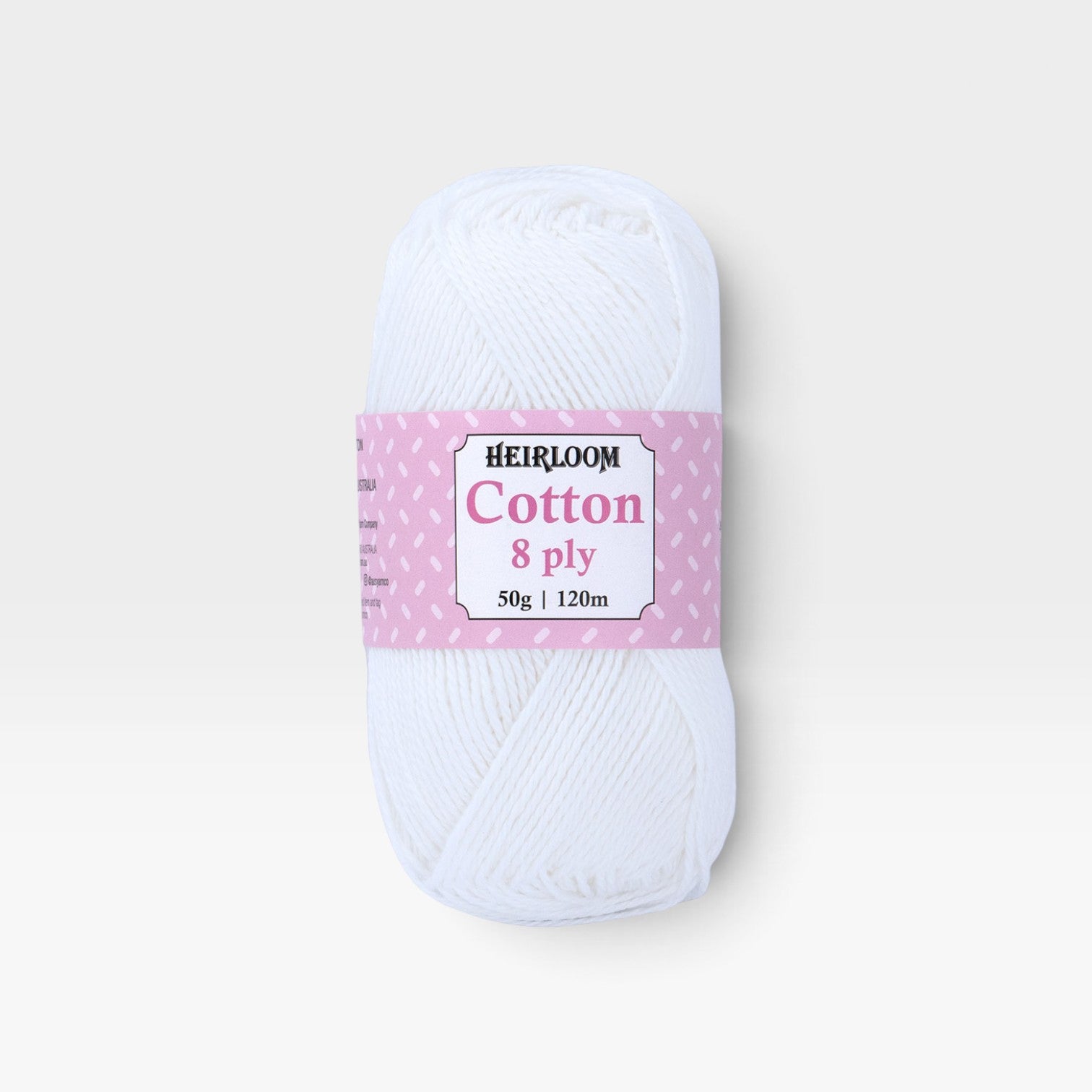 Heirloom Cotton 8 ply - Snow