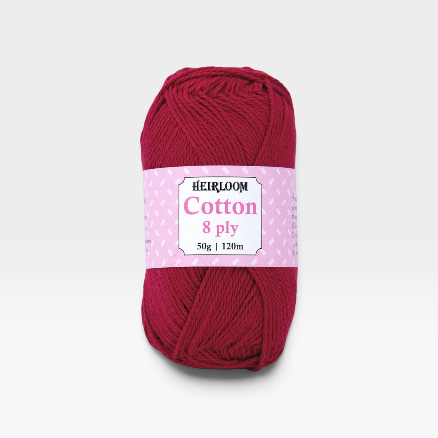 Heirloom Cotton 8 ply - Ruby