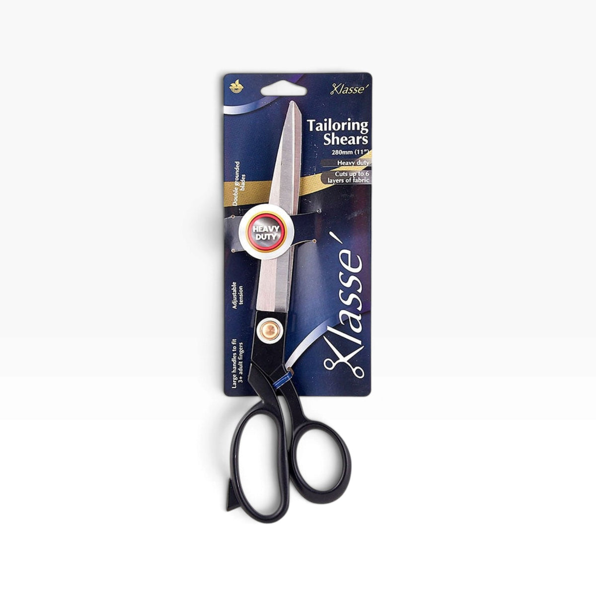 Klasse 11" All Metal Tailoring Shears, Black Handle
