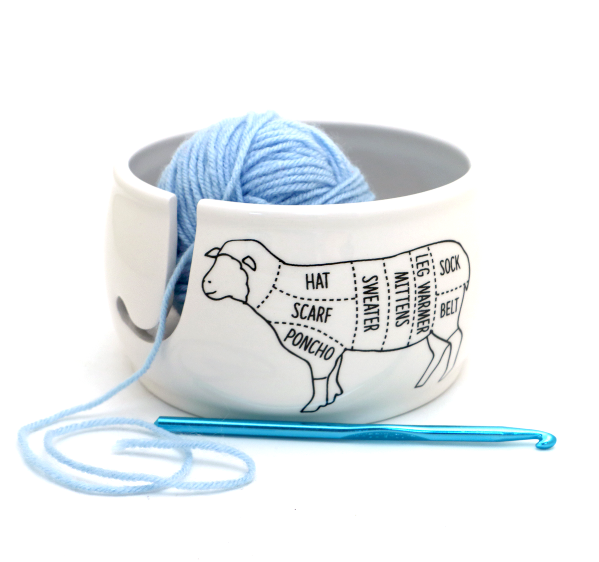 Lenny Mud Sheep Parts Yarn Bowl