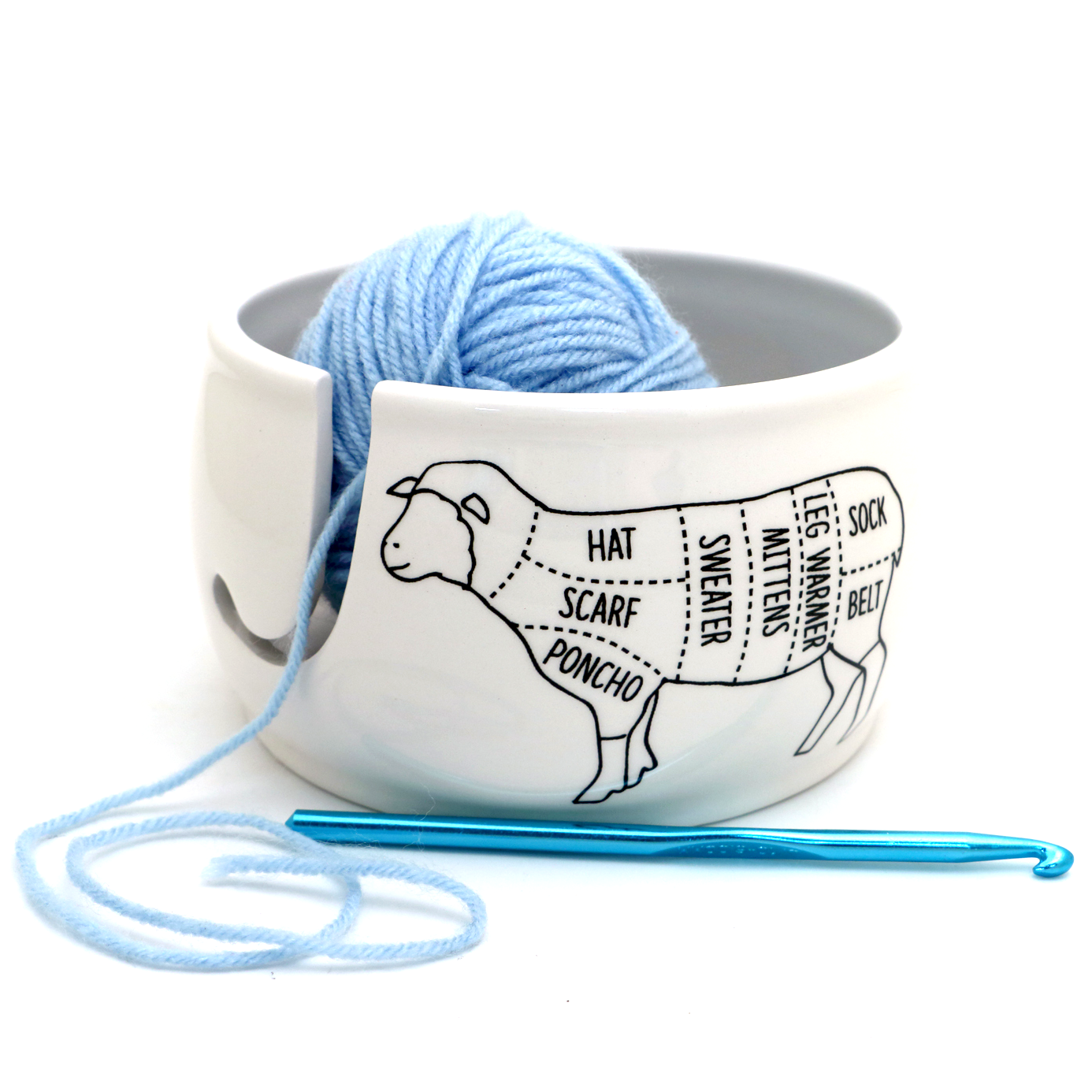 Lenny Mud Sheep Parts Yarn Bowl