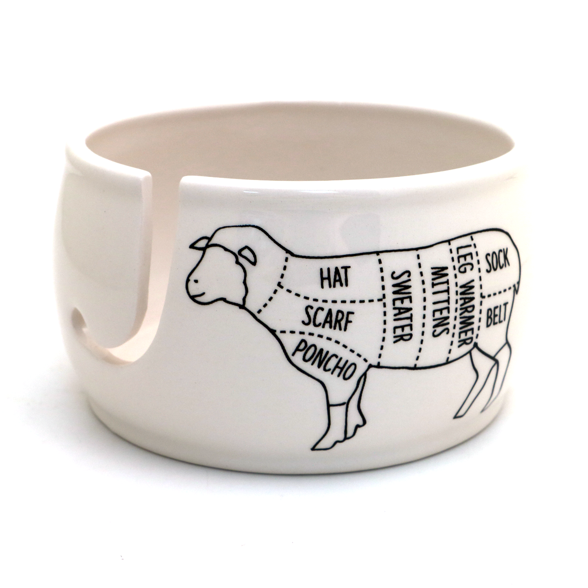 Lenny Mud Sheep Parts Yarn Bowl