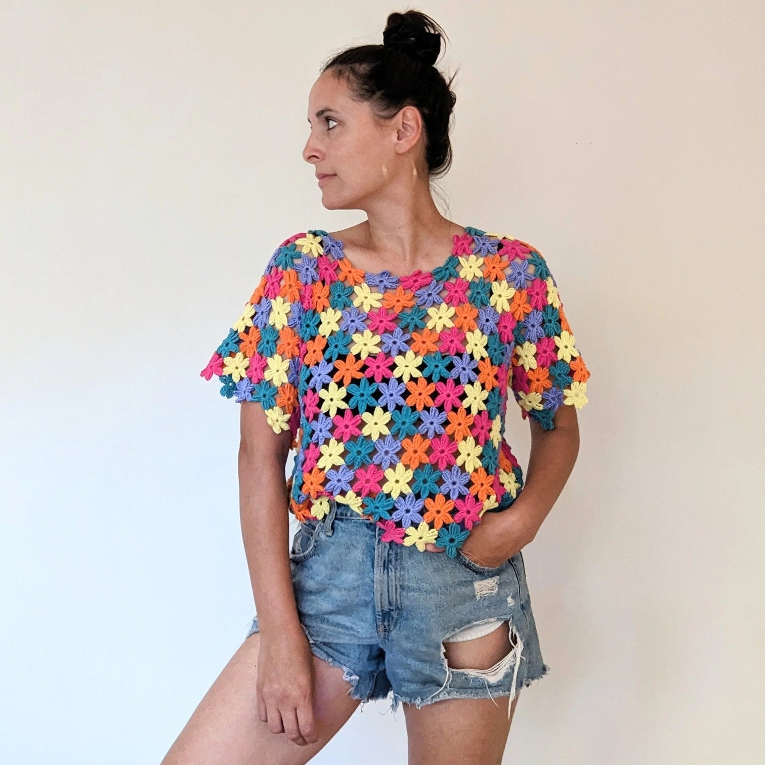 Lola Crochets Flora Tee Crochet Pattern