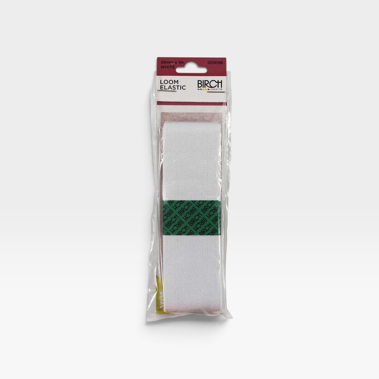 Loom Elastic Hank 38mm x 1m - White