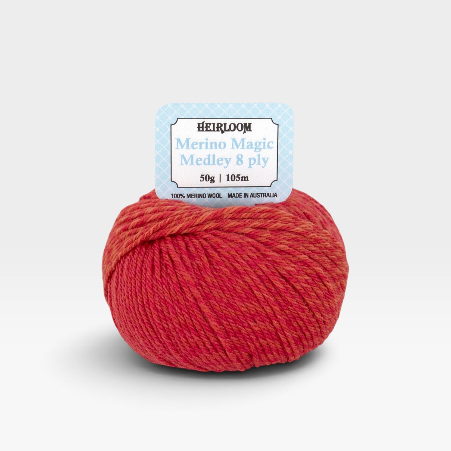 Heirloom Merino Magic Medley 8 ply - Firecracker