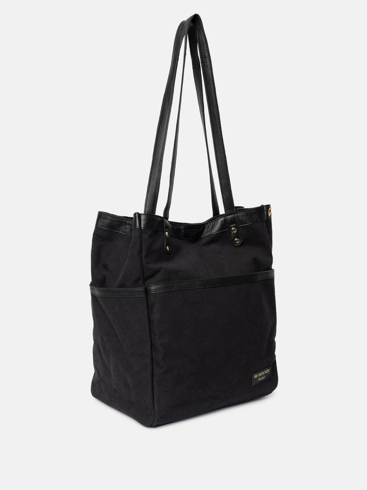 RE:DESIGNED Project 21 Canvas Project Bag, Black/Gold