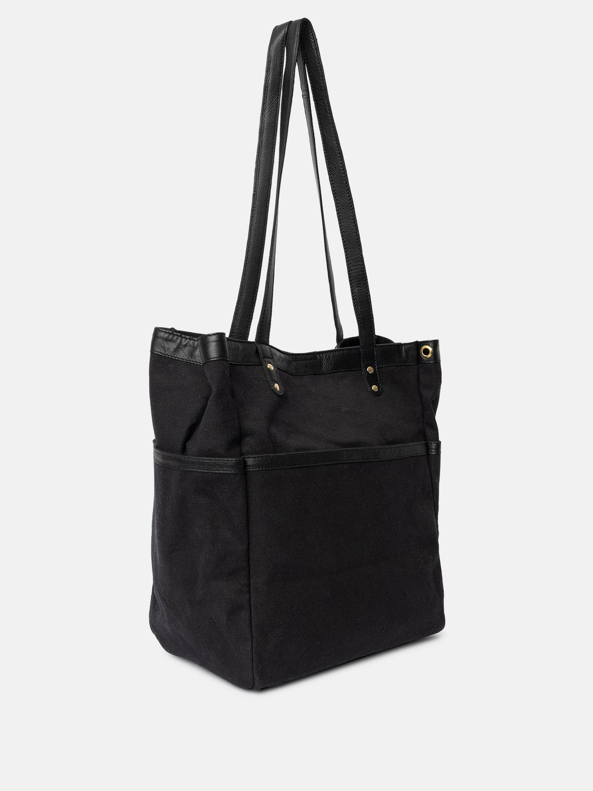 RE:DESIGNED Project 21 Canvas Project Bag, Black/Gold