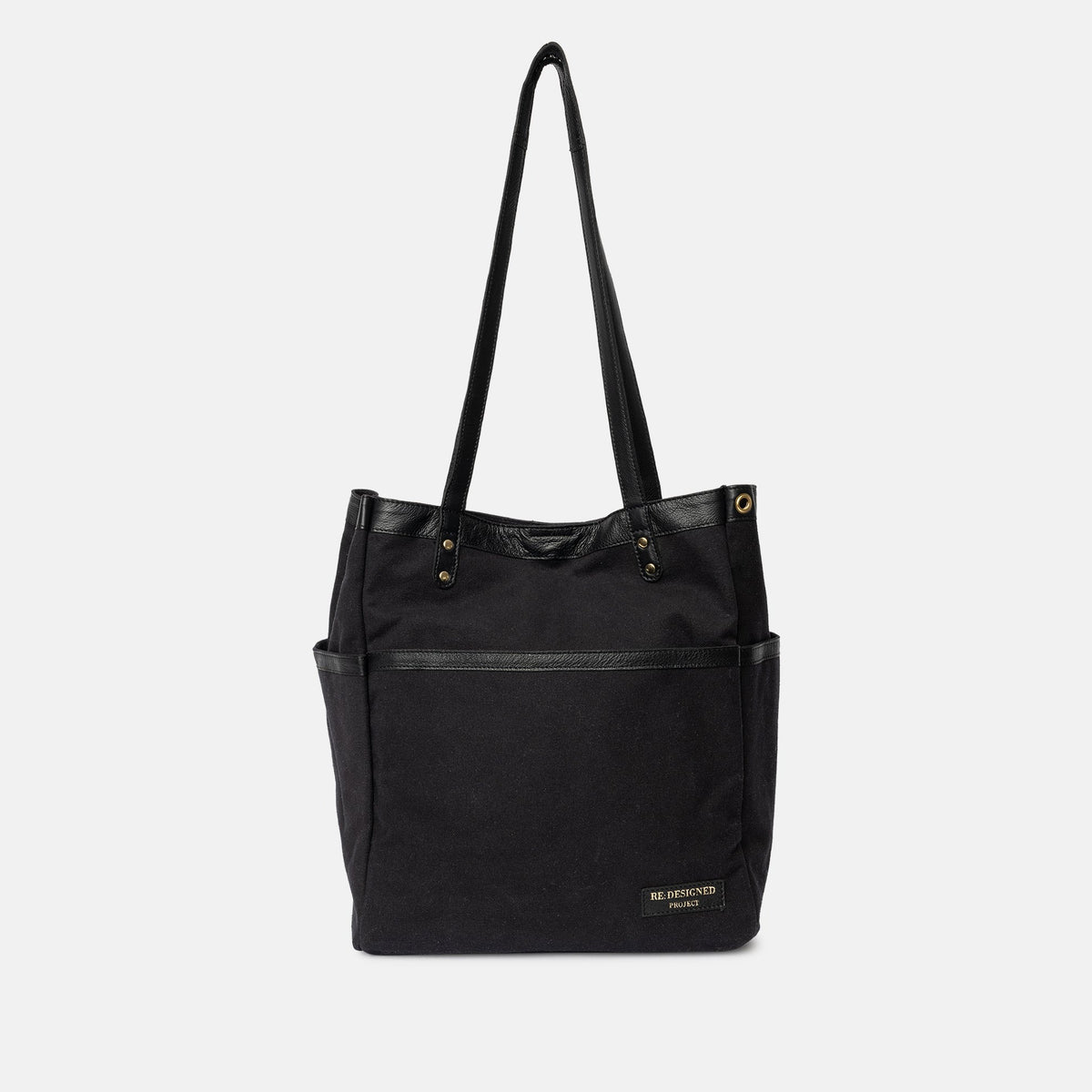 RE:DESIGNED Project 21 Canvas Project Bag, Black/Gold