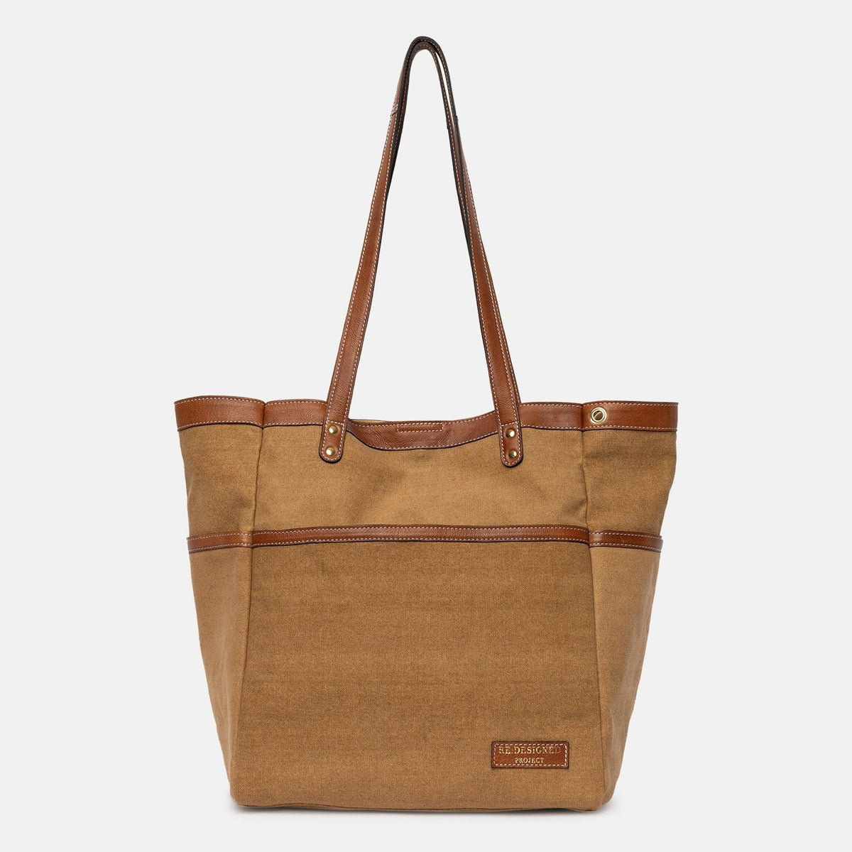 RE:DESIGNED Project 21 Canvas Project Bag, Walnut/Gold
