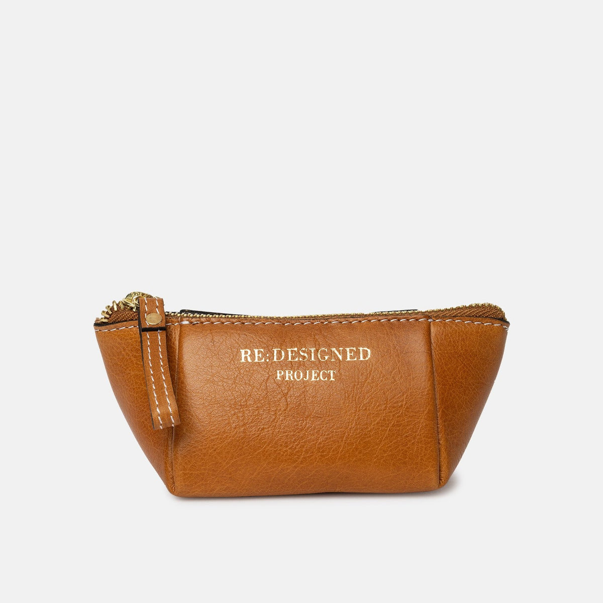 RE:DESIGNED Project 35 Notions Pouch, Burned Tan/Gold