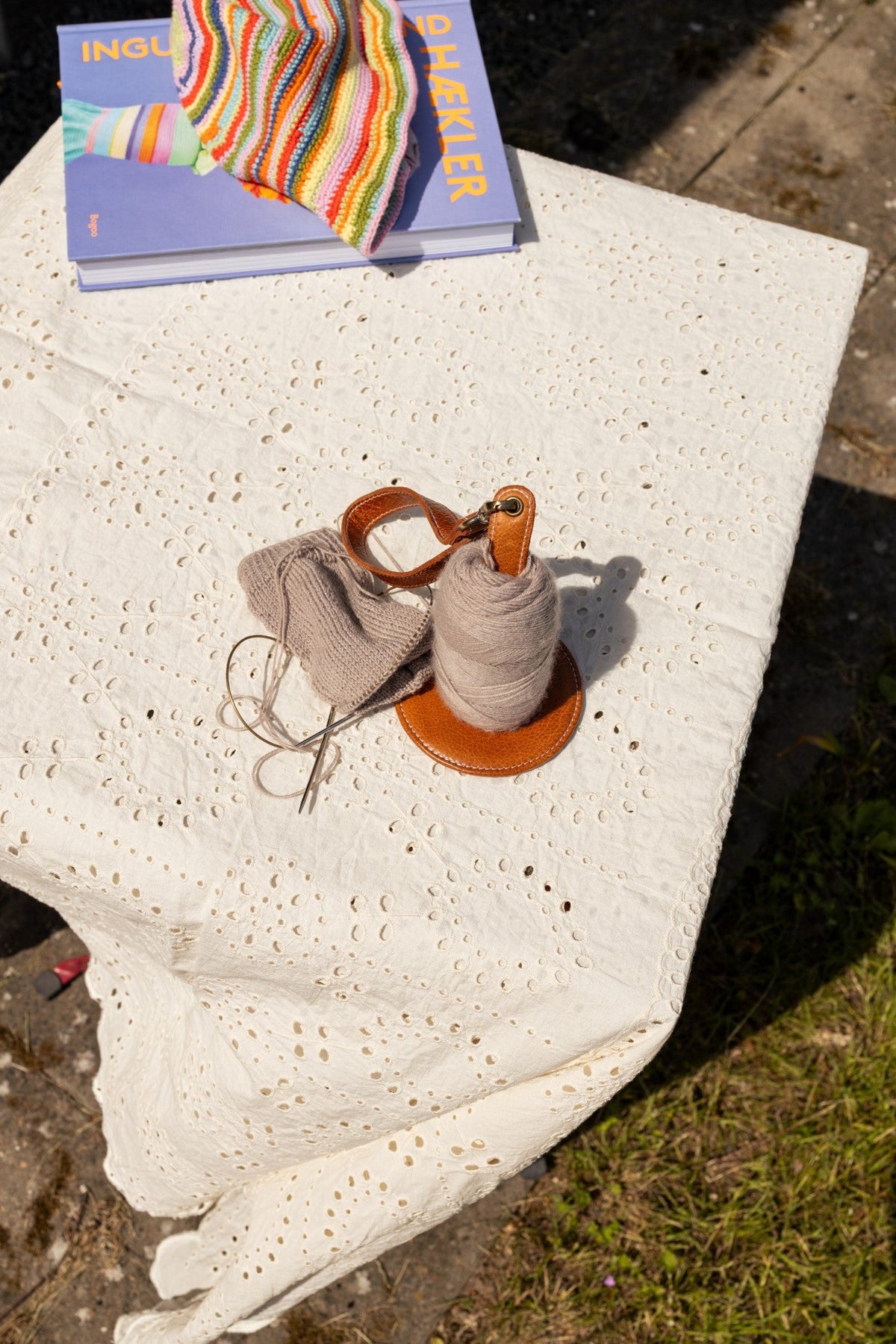 RE:DESIGNED Project 94 Yarn Holder, Burned Tan