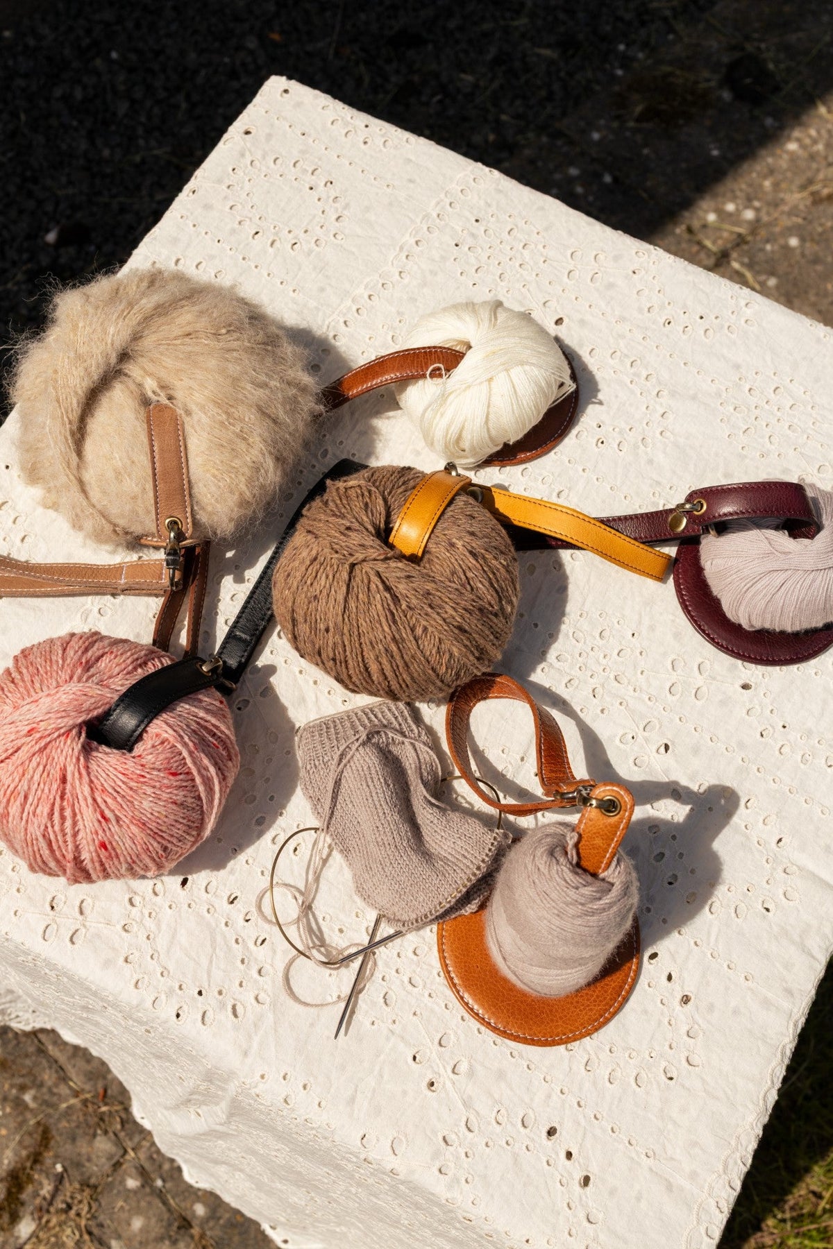 RE:DESIGNED Project 94 Yarn Holder, Burned Tan